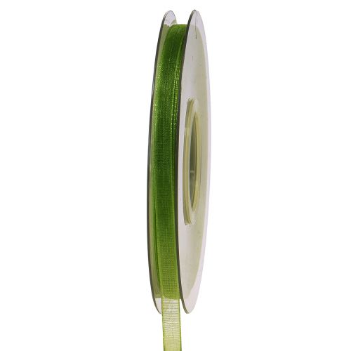 Itens Fita de organza fita de presente verde borda tecida verde oliva 6mm 50m