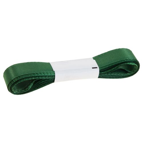 Itens Fita decorativa verde para presente, orla verde escuro, 15 mm, 3 m x 10 unidades