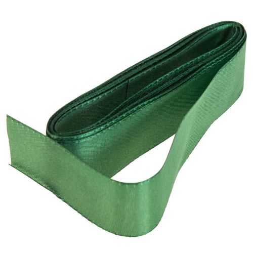 Floristik24 Fita decorativa fita de presente verde ourela verde escuro 25mm 3m