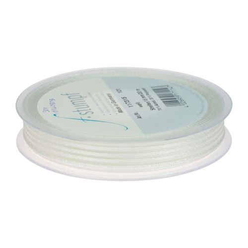 Itens Fita de organza com listras fita para presente branca 15mm 20m