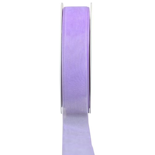 Fita de organza com ourela 2,5cm 50m roxo médio