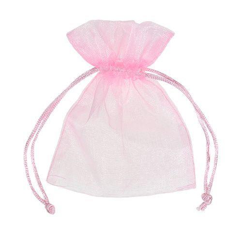 Itens Saco de organza rosa 12x9cm 10p