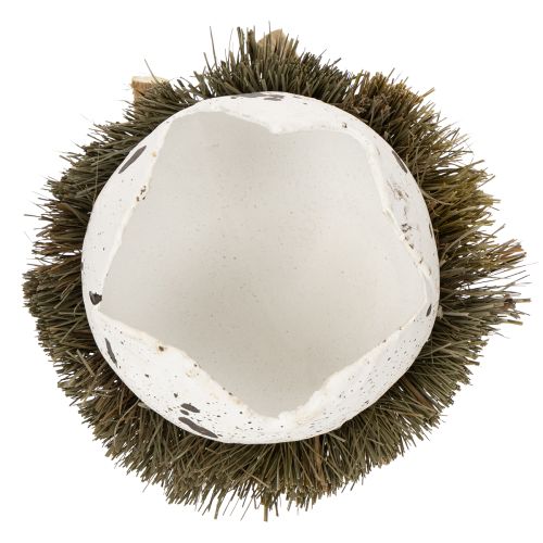 Itens Ovo de Páscoa decorativo em ninho, ninho de pássaro decorativo, cores naturais, Ø9cm A11cm, 4 peças