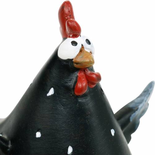 Floristik24 Frango decoração de Páscoa, frango engraçado, decoração de mesa para a primavera, frango de Páscoa 13cm