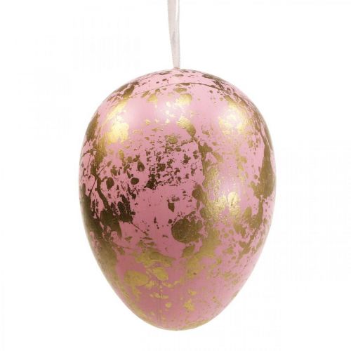 Ovo de Páscoa para pendurar ovos de decoração rosa, verde, dourado 15cm 4uds