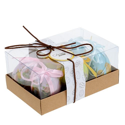 Floristik24 Ovos de Páscoa para pendurar, cores sortidas 7cm 6pcs