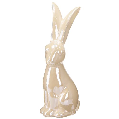 Itens Coelho da Páscoa Cerâmica em Bege Coelho de Cerâmica Grande H49,5cm