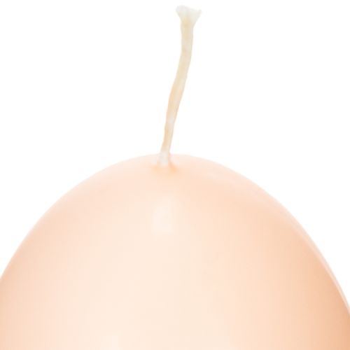 Itens Velas de Páscoa em formato de ovo, com estampa de pêssego, Ø6cm, A9cm, 6 unidades