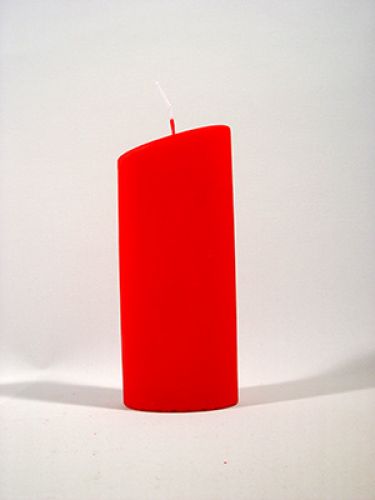 Floristik24 Velas ovais 160mm rubi 4 unid.