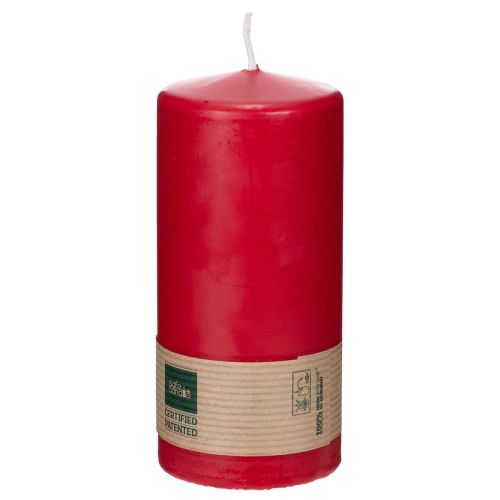 Itens Vela pilar PURE feita de cera natural para um ambiente aconchegante, 13 cm