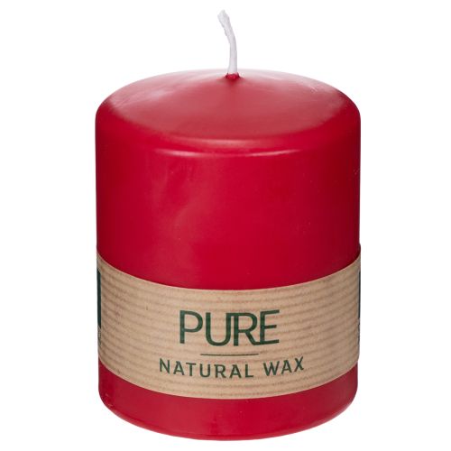 Encomende a vela de cera natural PURE para criar um ambiente relaxante na sala de estar (9 cm).