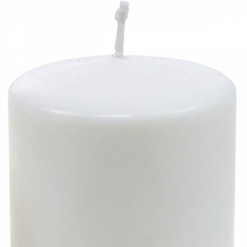 Itens Vela pilar PURE 130/70 vela de cera natural com decoração de vela de cera de colza
