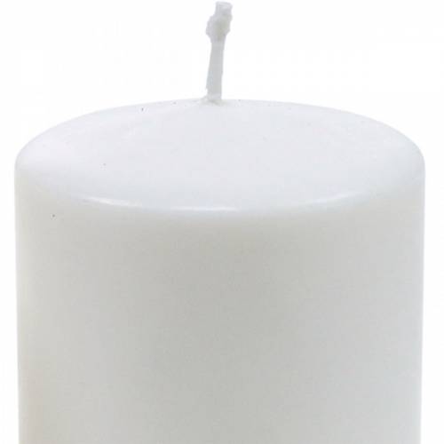 Floristik24 Vela pilar PURA 130/70 vela de cera natural com decoração de vela de cera de colza