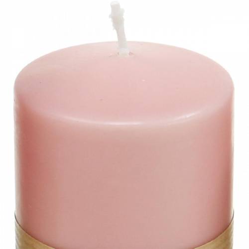 Vela pilar PURE 90/60 vela decorativa rosa sustentável vela de cera natural decoração