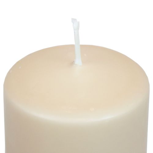 Floristik24 Vela pilar PURE velas Wenzel bege 130/60mm