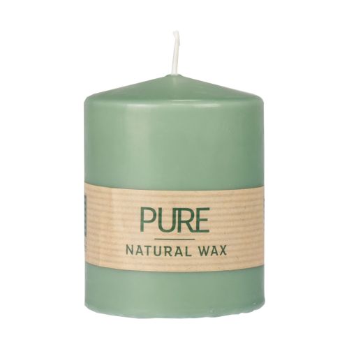 Vela pilar PURE verde esmeralda Velas Wenzel 90/70mm