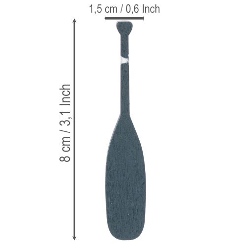 Miniaturas de remo decorativas para decoração náutica, 8 cm, 18 peças | Floristik24.pt