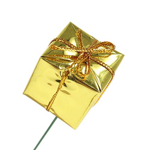 Floristik24 Pacote de 2,5 cm em fio de ouro 60 unidades