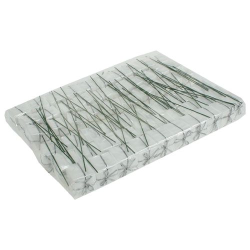 Floristik24 Plugue de pacote decorativo branco 2,5 cm 60 unidades