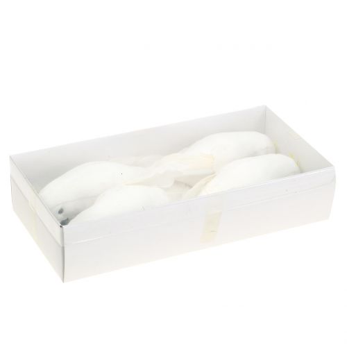 Floristik24 Papagaios com penas brancas Cacatua artificial pássaro decorativo 4 unidades