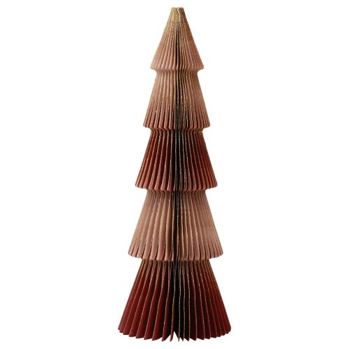 Floristik24 Árvore de Natal de papel pequena bordô Alt.30cm
