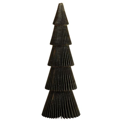 Floristik24 Árvore de Natal de Papel Abeto Pequeno Preto Alt.30cm