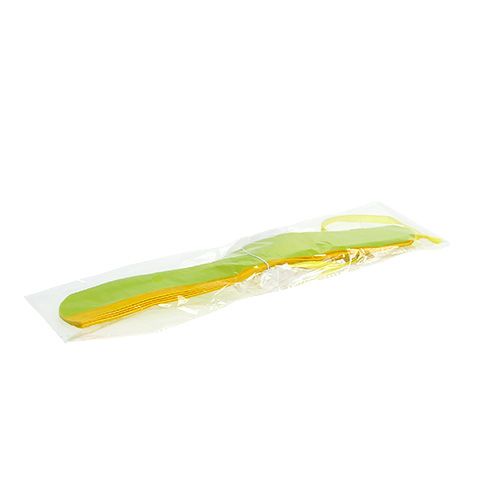 Floristik24 Flor de papel Ø28cm para pendurar verde-amarelo