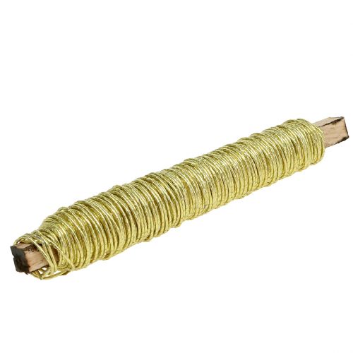 Itens Fio de cabo de papel envolto em ouro Ø0,8mm 22m