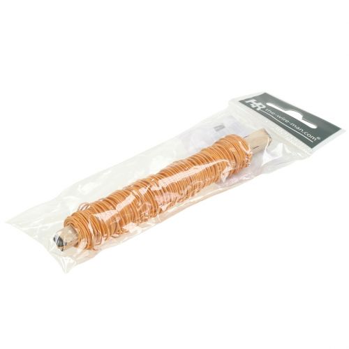 Floristik24 Fio de papel enrolado Ø0,8mm 22m Laranja