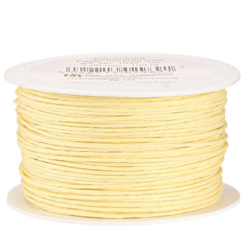 Floristik24 Fio de papel enrolado Ø2mm 100m champanhe