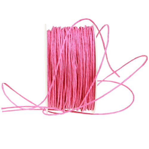 Itens Fio de papel enrolado Ø2mm 100m rosa