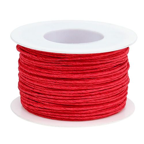 Itens Fio de cabo de papel enrolado Ø2mm 100m vermelho