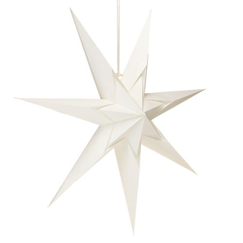 Itens Estrela de papel, branco creme, estrela grande para pendurar, 60 cm
