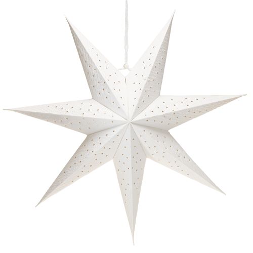 Floristik24 Estrelas de papel para luzes de Natal, brancas, 45 cm, 3 peças