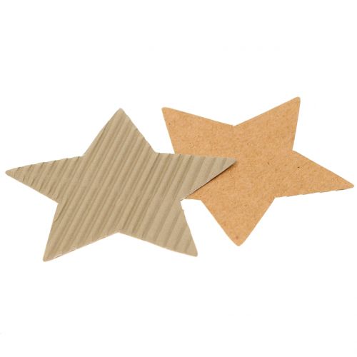 Floristik24 Estrelas de papel mix marrom claro 3,5cm-9cm 120 un