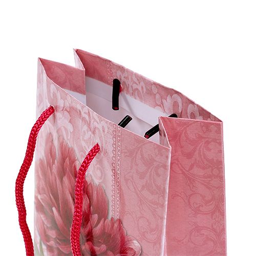 Floristik24 Saco de papel dália 12cm x19cm rosa