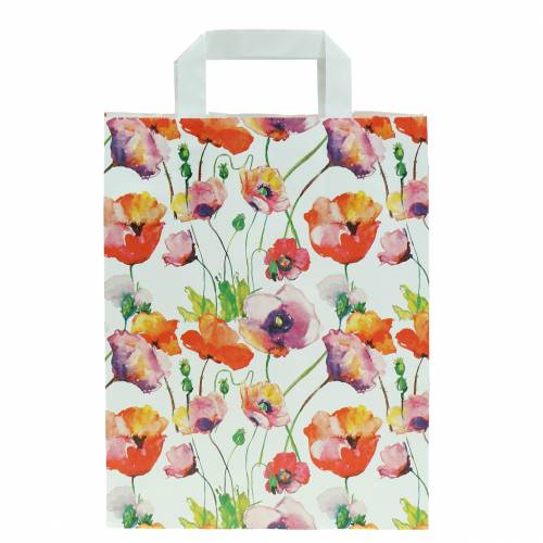Floristik24 Saco de papel papoula 22cm x 10cm x 28cm 25pcs