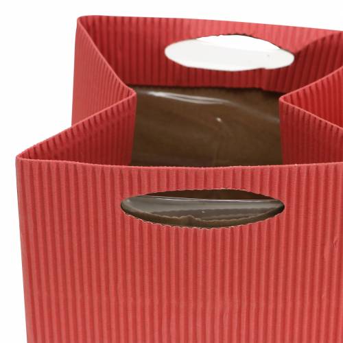 Floristik24 Saco de papel para vaso de flores mix laranja 10,5 cm 12p
