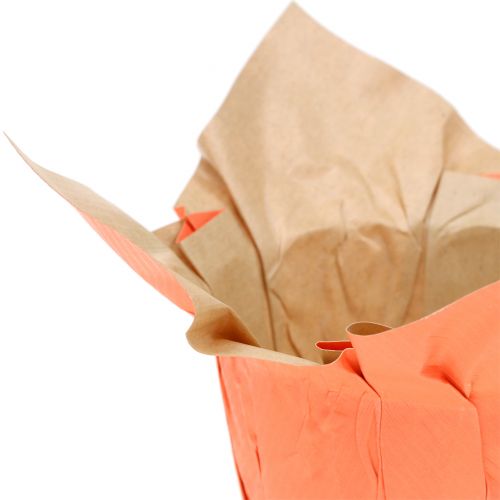 Floristik24 Vaso de papel laranja / vermelho Ø8cm 12 unidades