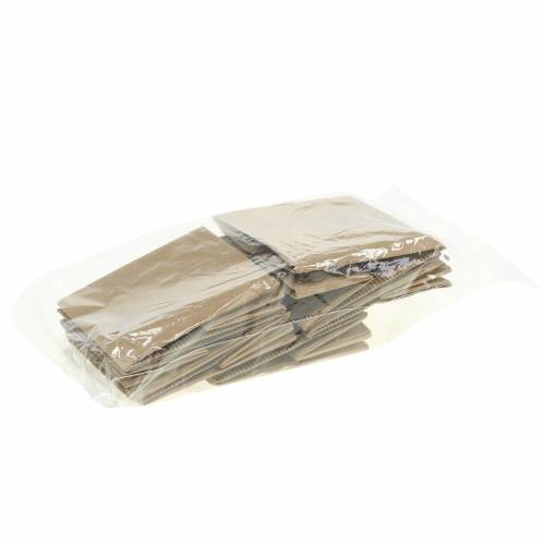 Floristik24 Saco de papel para vaso de flores natural 10,5 cm 6 unidades