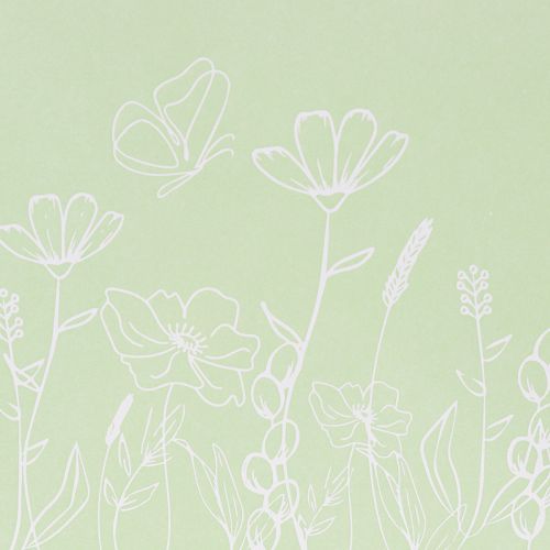 Itens Sacola de presente com estampa floral, sacola pequena para ocasiões especiais, 12 cm, 12 unidades