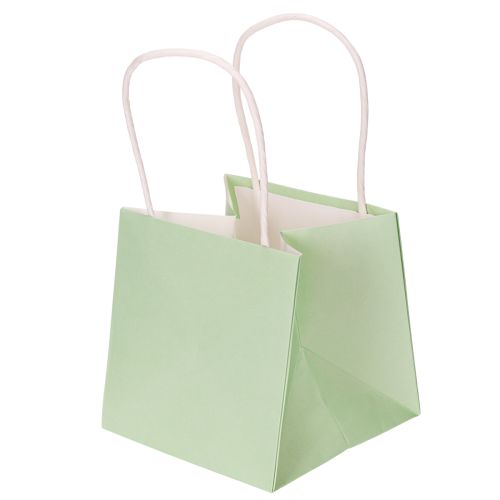 Itens Sacola de presente com estampa floral, sacola pequena para ocasiões especiais, 12 cm, 12 unidades