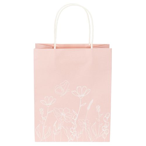 Itens Sacolas de papel para presentes, ideais para embalagens atraentes e práticas, 20 cm, pacote com 6 unidades.