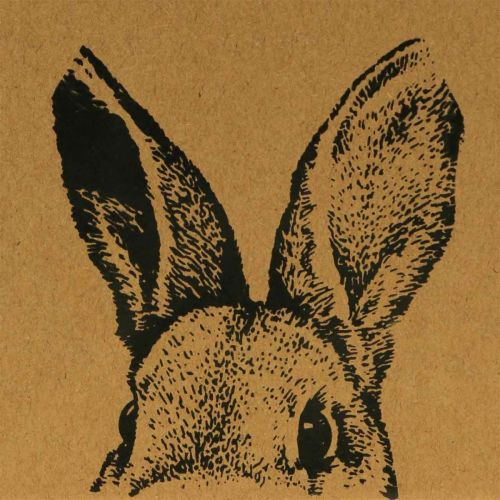 Itens Saco de presente Saco de papel de Páscoa coelhinho castanho 12×6×15cm 8 un