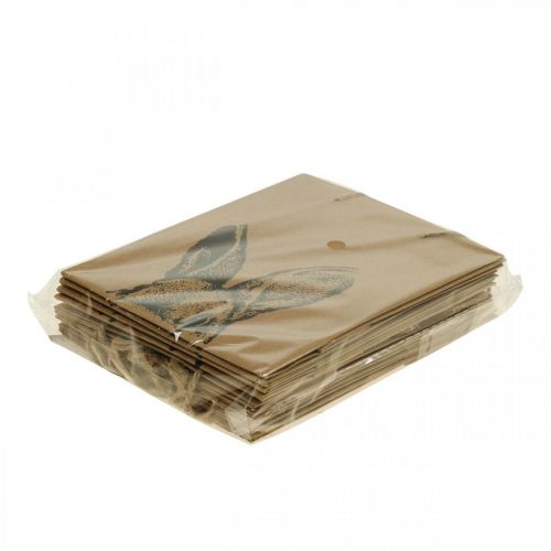 Itens Saco de presente Saco de papel de Páscoa coelhinho castanho 12×6×15cm 8 un