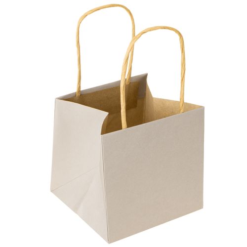 Itens Sacos de papel com estrela e alça cinza sortido 10,5×10,5cm 9uns