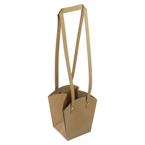 Itens Sacos de papel alça para plantador papel natural 11,5×11,5×18,5cm 8 un