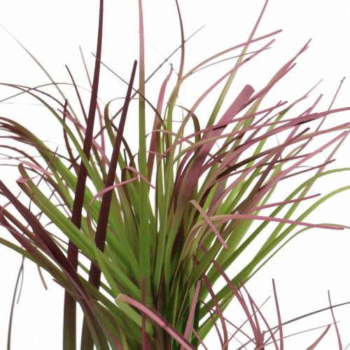 Itens Sedge grass em um vaso artificial verde, vermelho roxo 45cm
