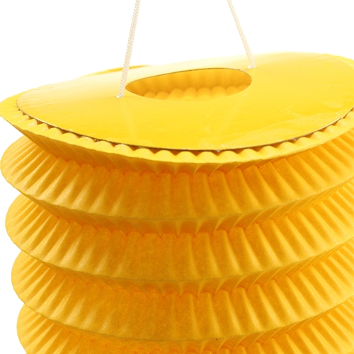 Floristik24 Trem Lanterna Amarelo Ø10cm H13cm 8pcs