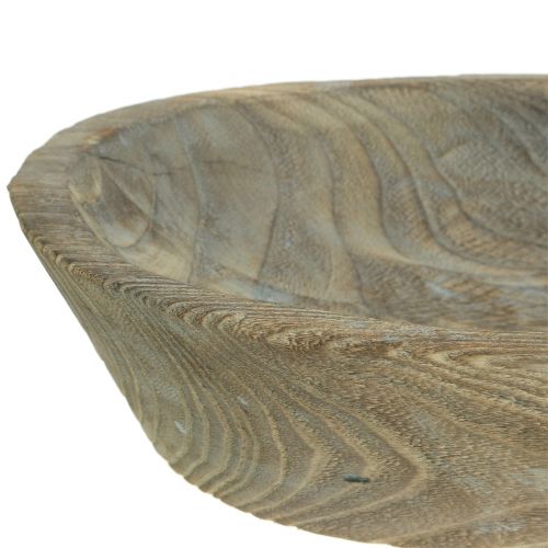 Floristik24 Tigela decorativa paulownia madeira oval 44cm x 19cm A8cm